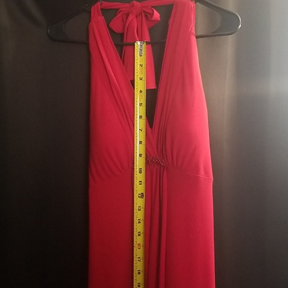 Red Halter dress - Picture 3 of 3